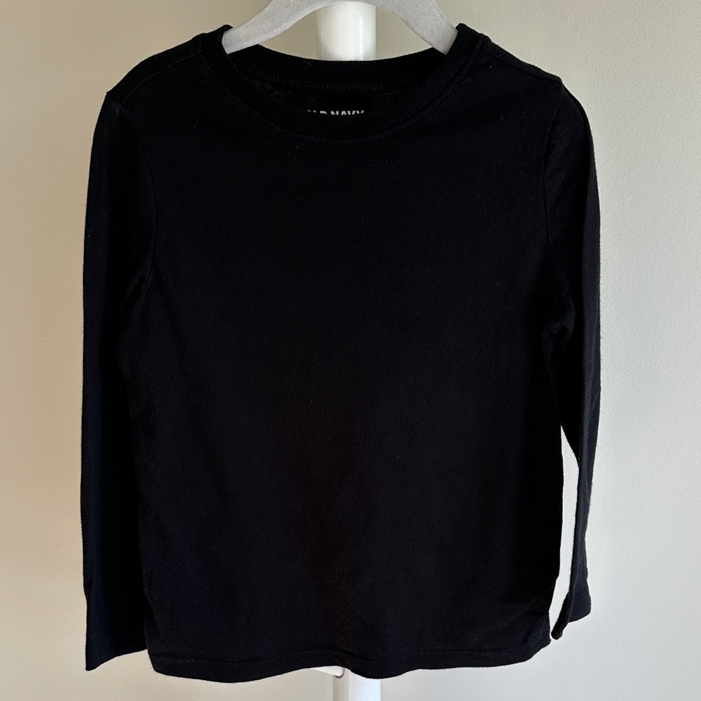 Old Navy Long Sleeve Black T-Shirt 4T